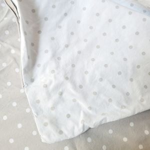 PBK Toddler Duvet Cover, grey dots, VGUC